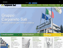 Tablet Screenshot of gruppocarpanetosati.it